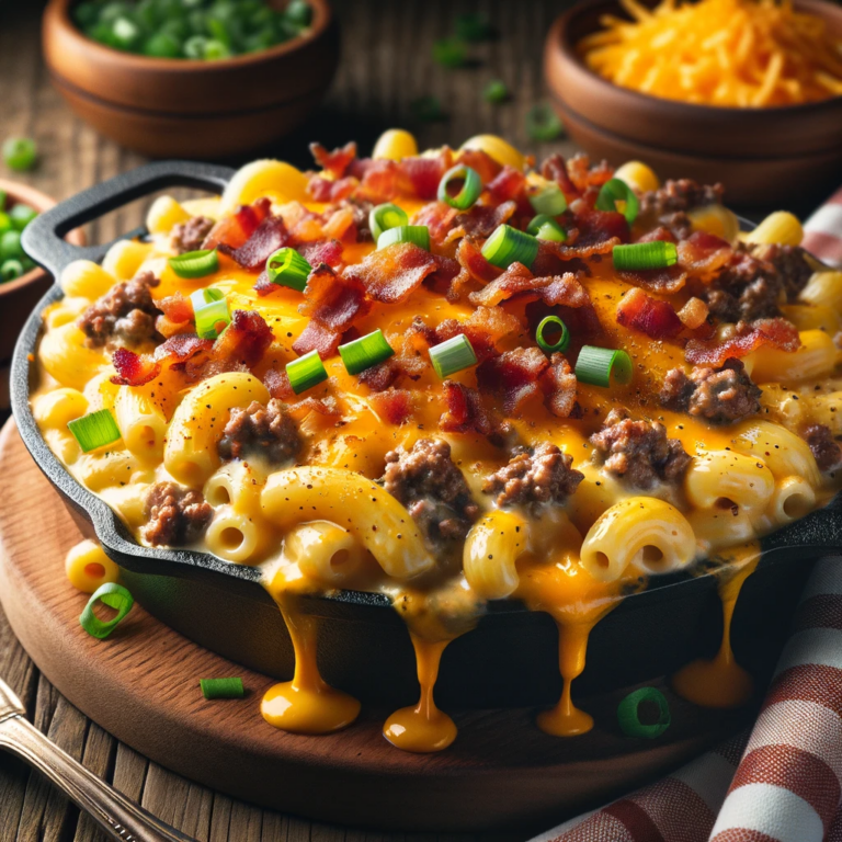 Indulge in the Ultimate Comfort Food: Bacon Cheeseburger Mac & Cheese